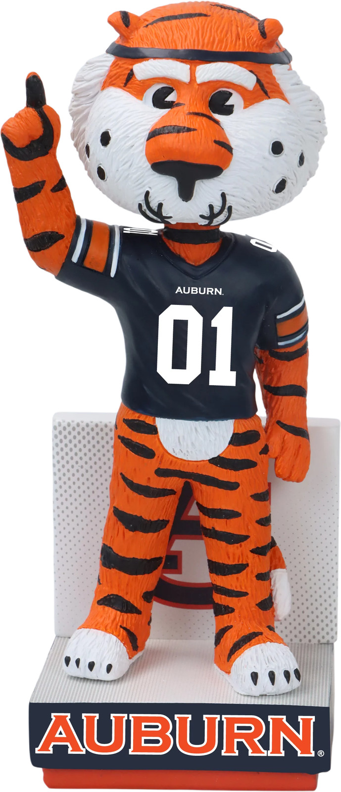 Aubie The Tiger Auburn Tigers Football Blue Jersey Bobblehead NCAA College