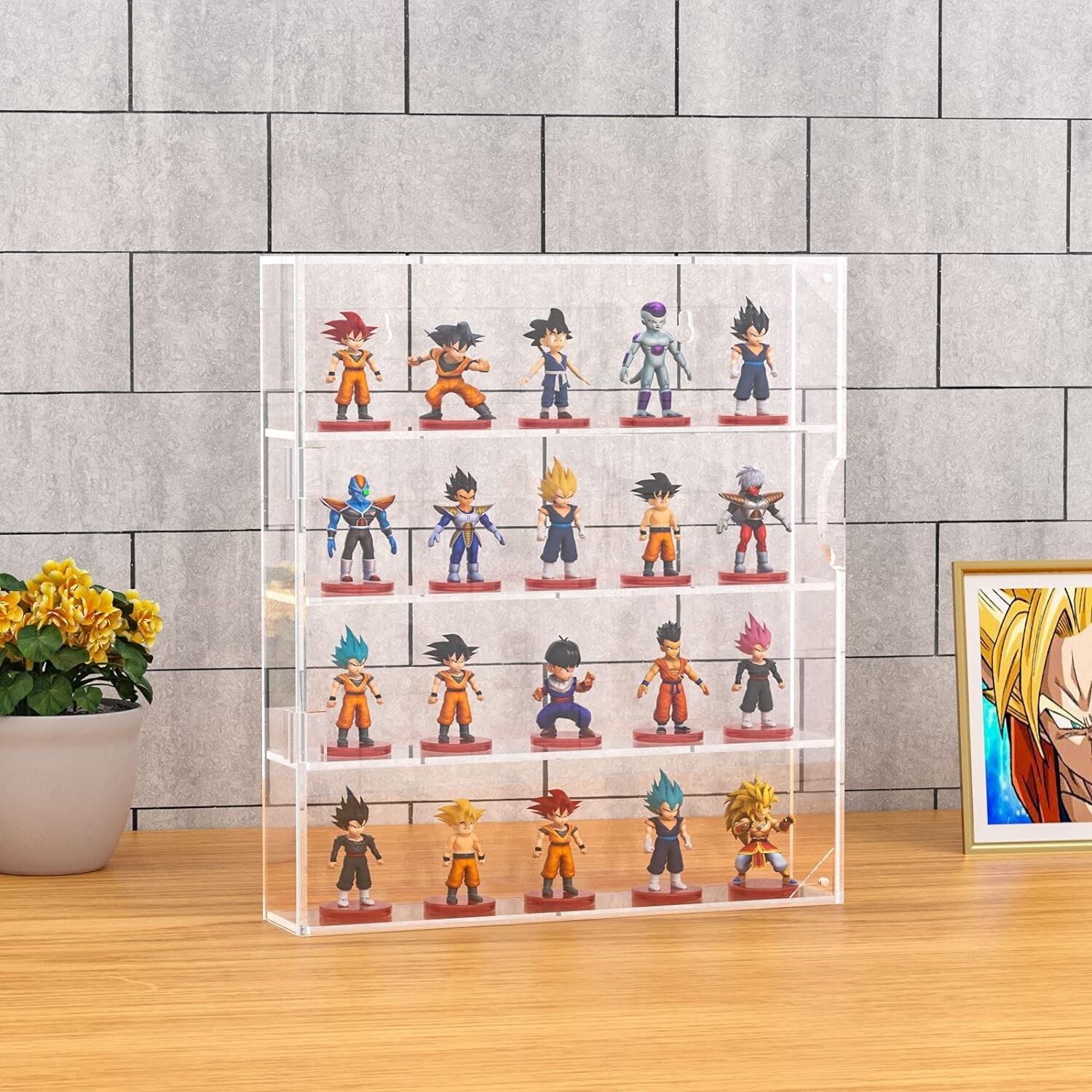 Acrylic Display Case for Mini Funko Pop Figures, Clear Wall Mounted or Desktop