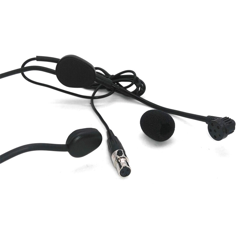 Black Omni-directional Headset XLR 3 PIN Microphone For AKG Samson Wireless