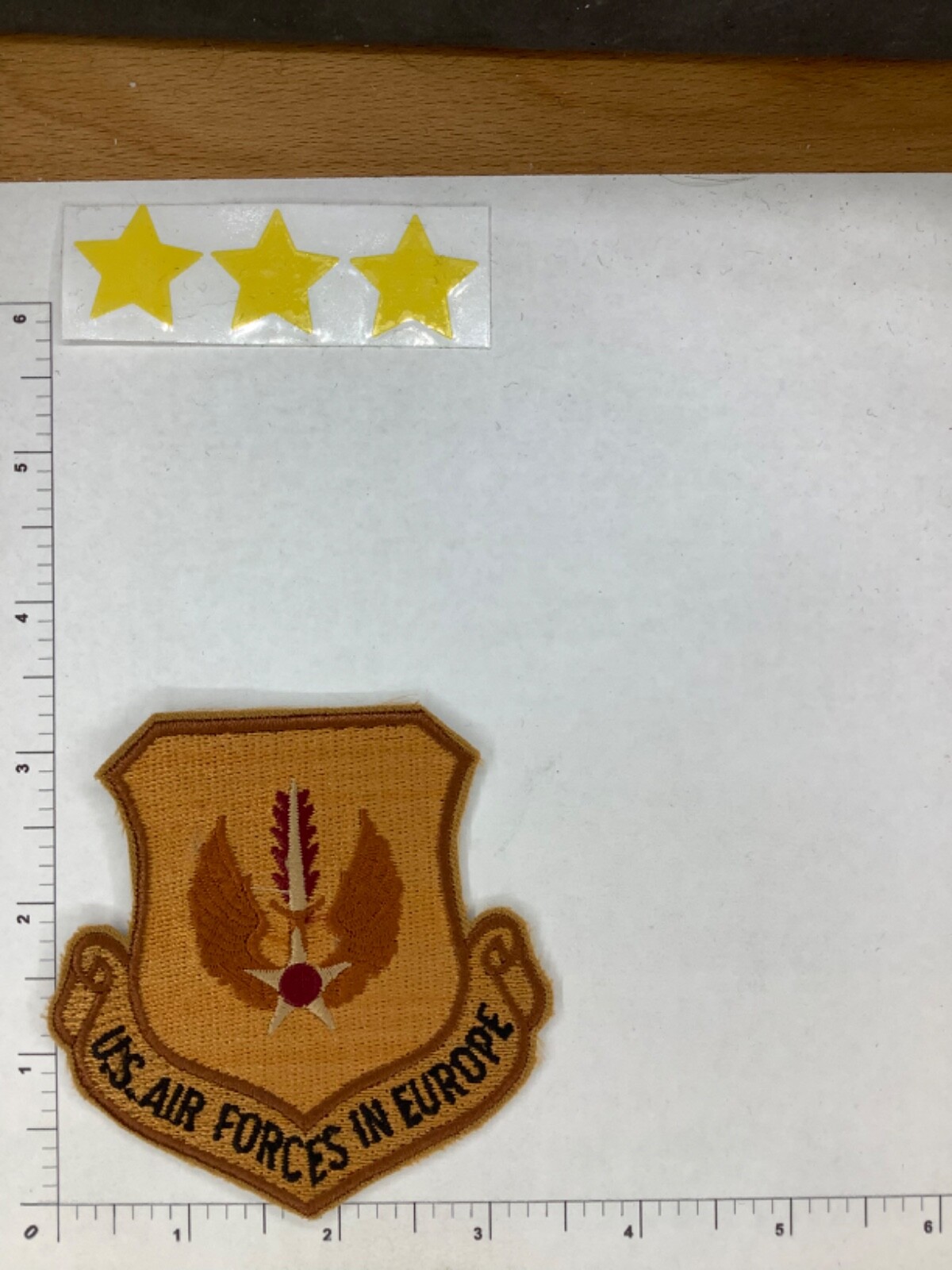 USAF US AIRFORCE EUROPE DESERT TAN SQUADRON PATCH