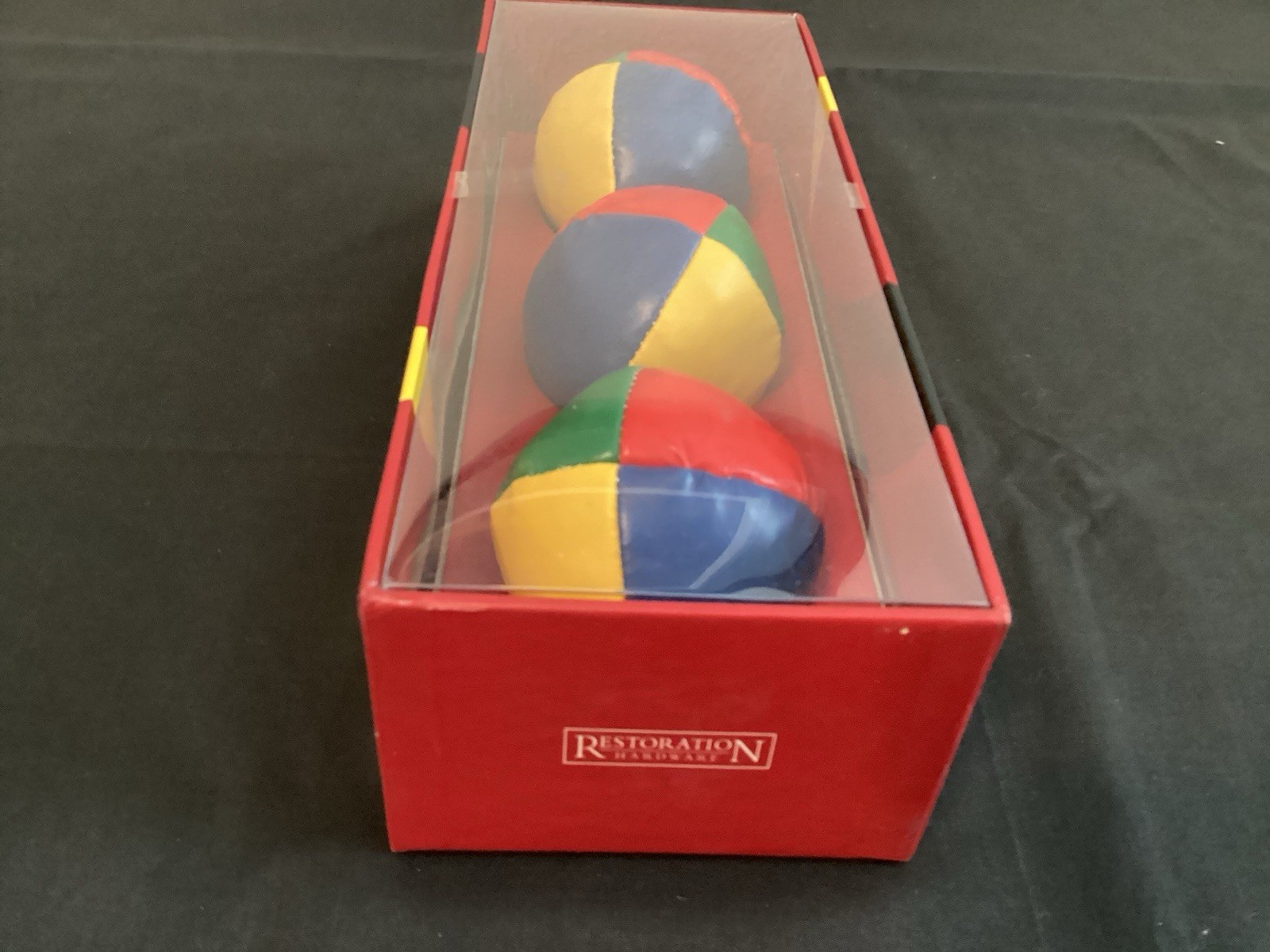Restoration Hardware Set 3 Juggling Balls Magician Props New in Box
