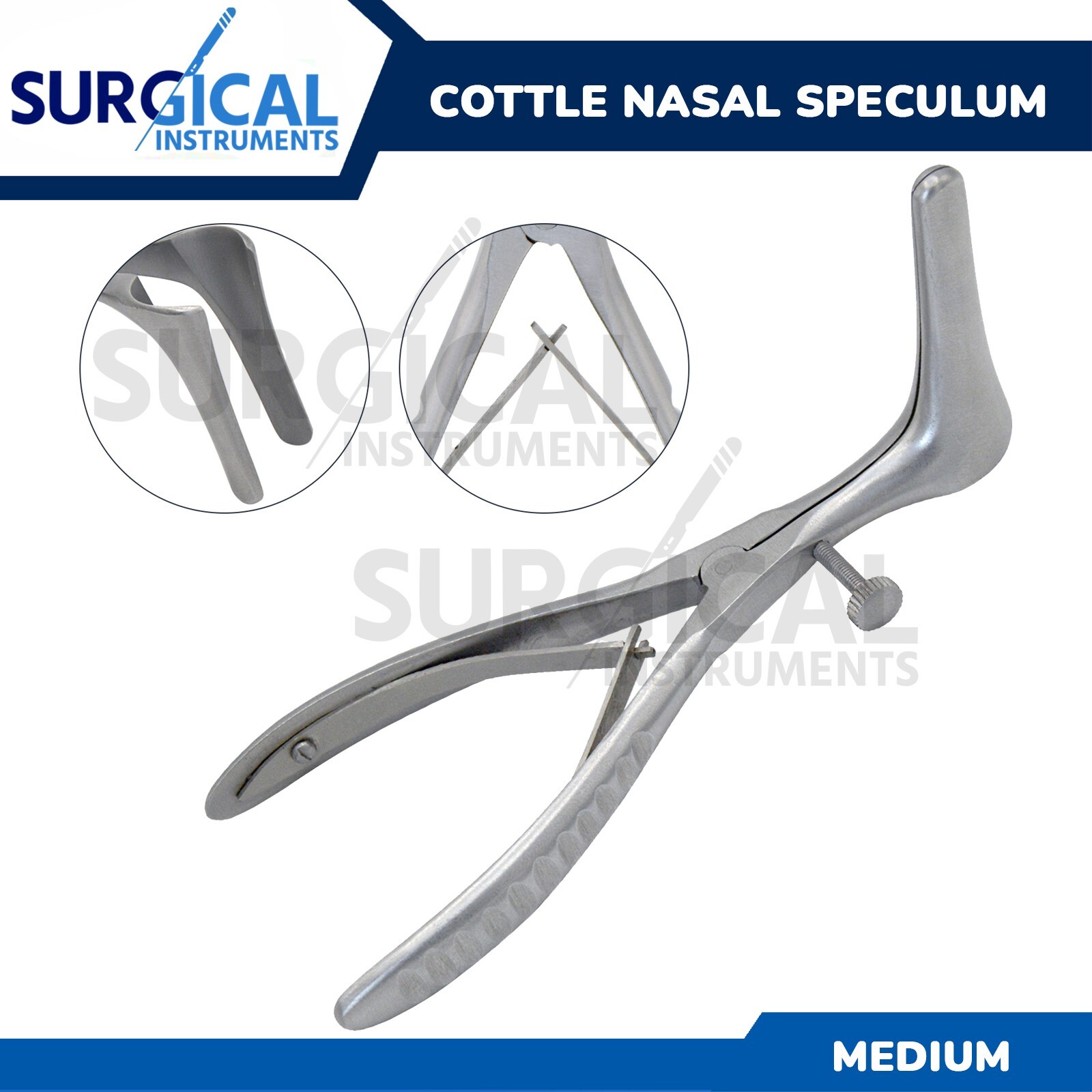 COTTLE Septum Nasal Speculum 6.00" BLADE 2" (50mm) Stainless German Grade