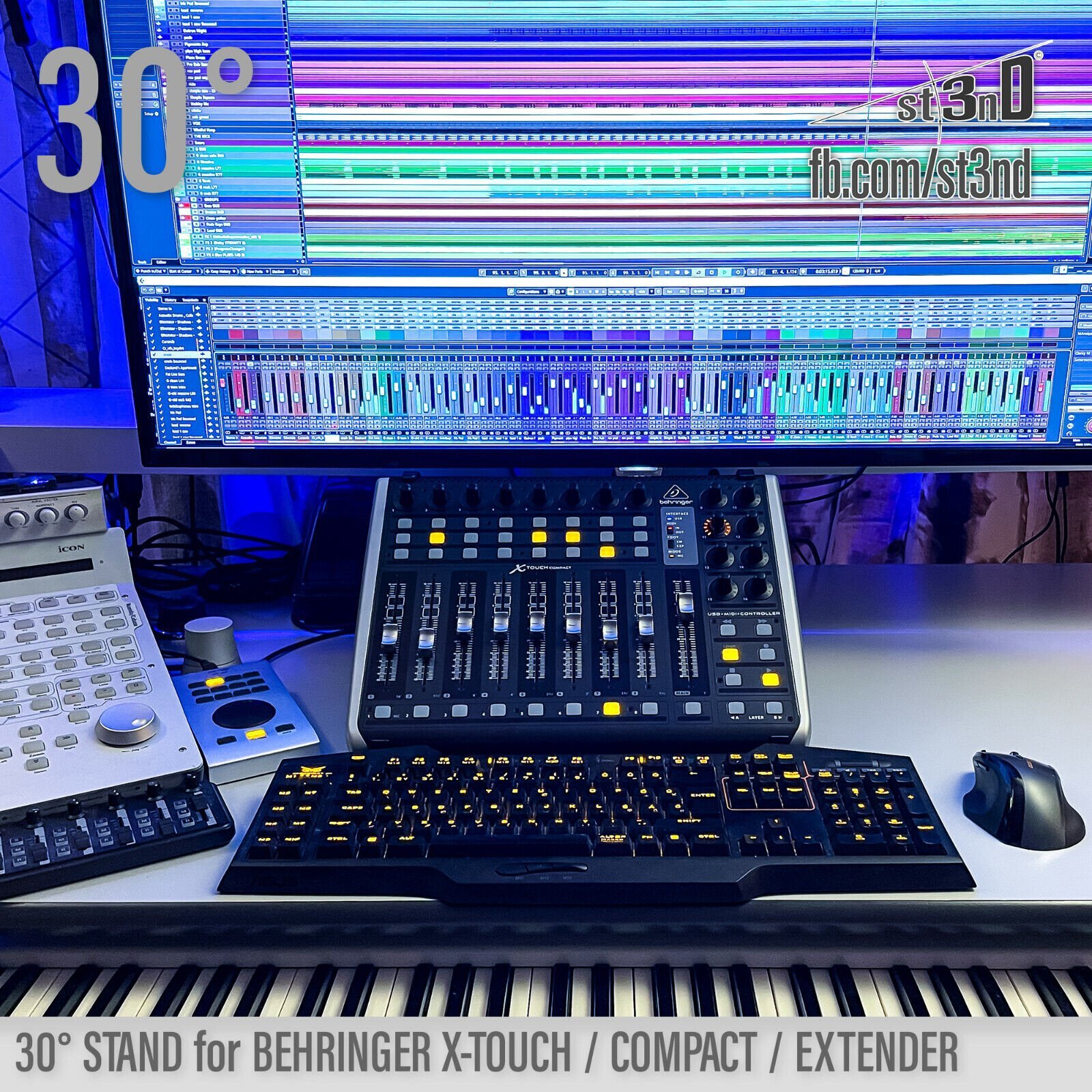 STAND for BEHRINGER X-TOUCH / COMPACT / EXTENDER - 30°