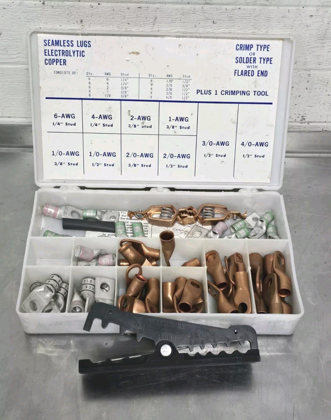 Crimpace T-640 Terminal Crimper #6 AWG to 4/0 AWG Kit