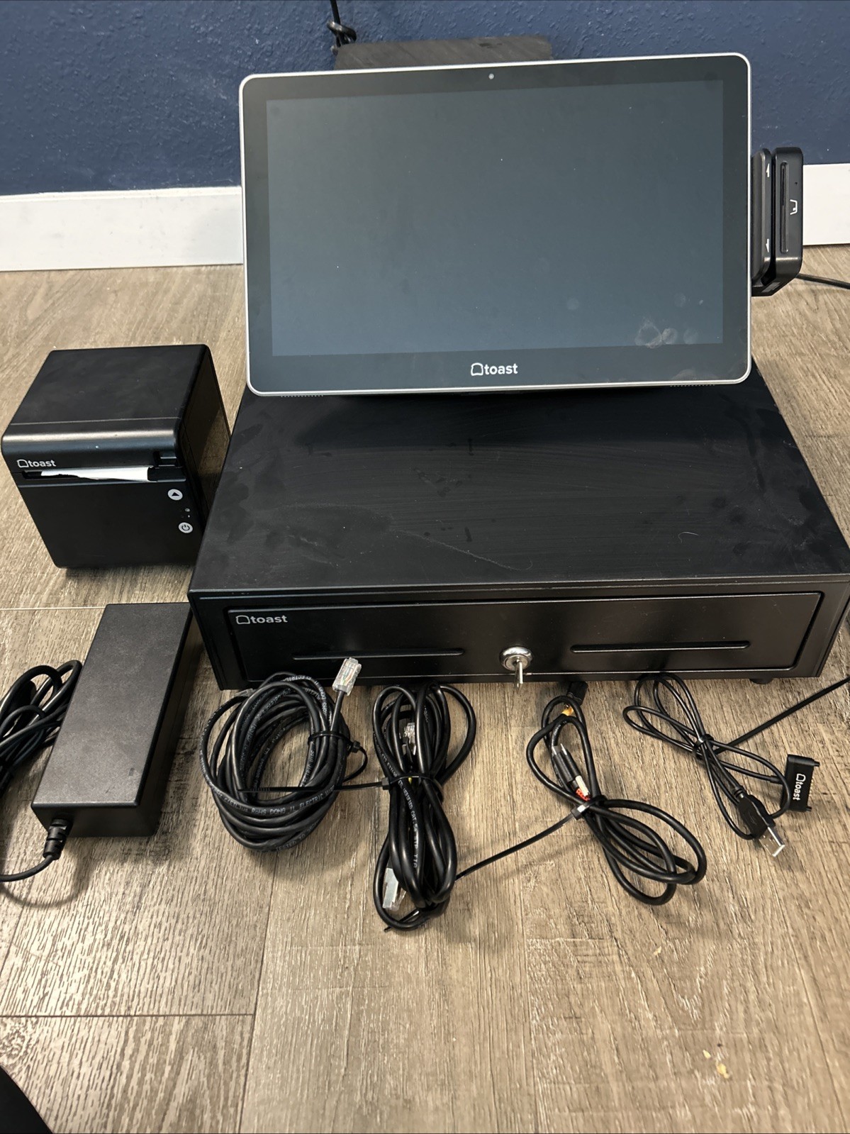 Toast Flex POS TT200 System Screen, Cash Drawer, Printer & Card Reader Excellent