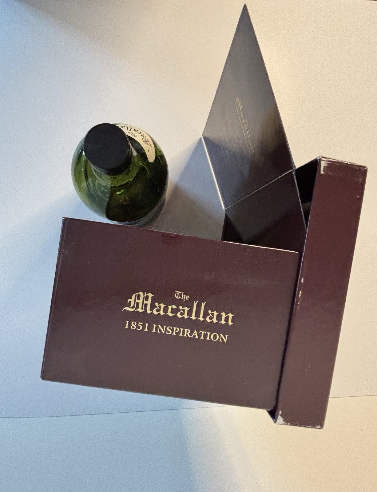 Macallan 1851 Inspiration Scotch Whisky Empty Bottle in Satin Lined Box