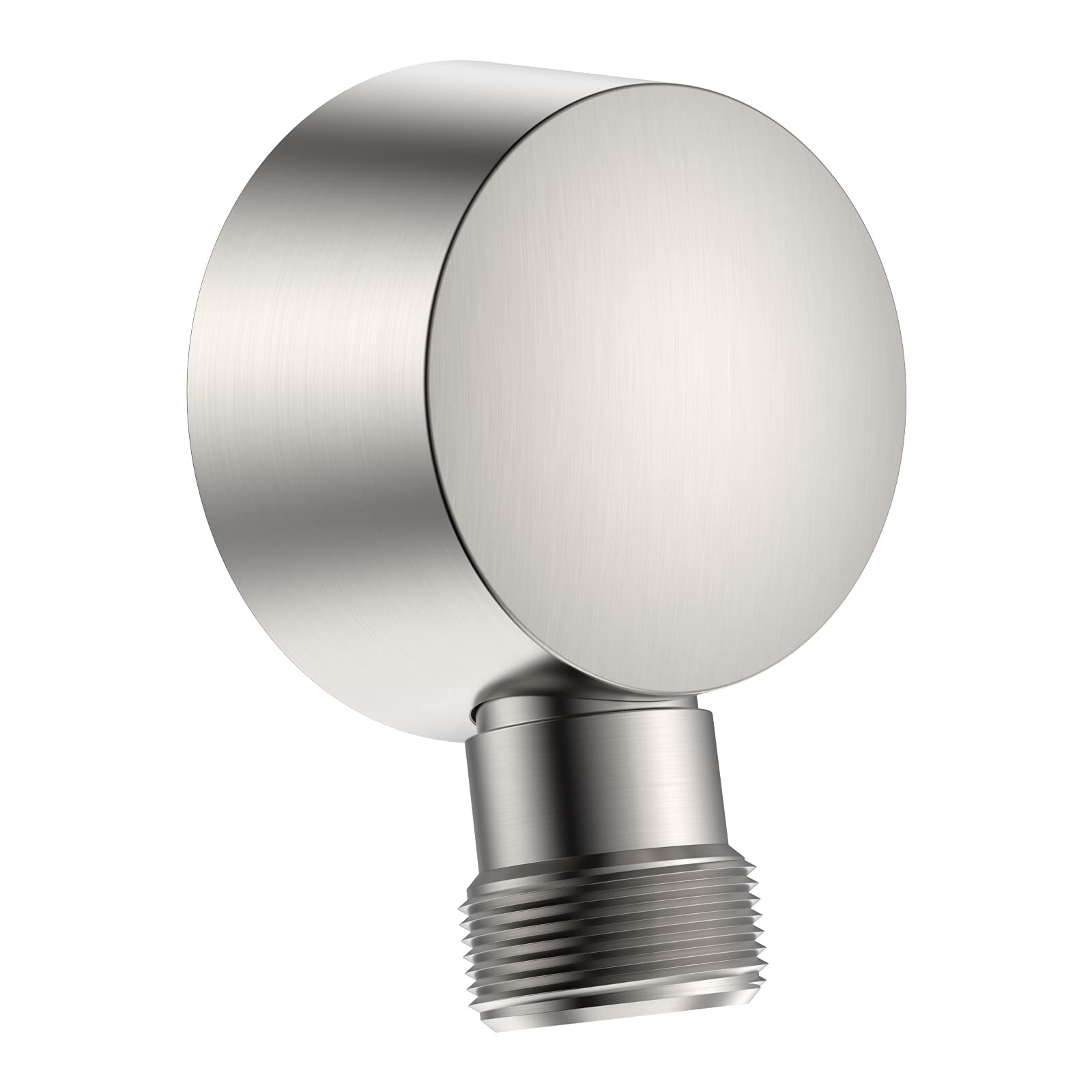 Wall Mounted Supply Elbow Hand Shower Solid Brass Round Elbow Brushed Nickel