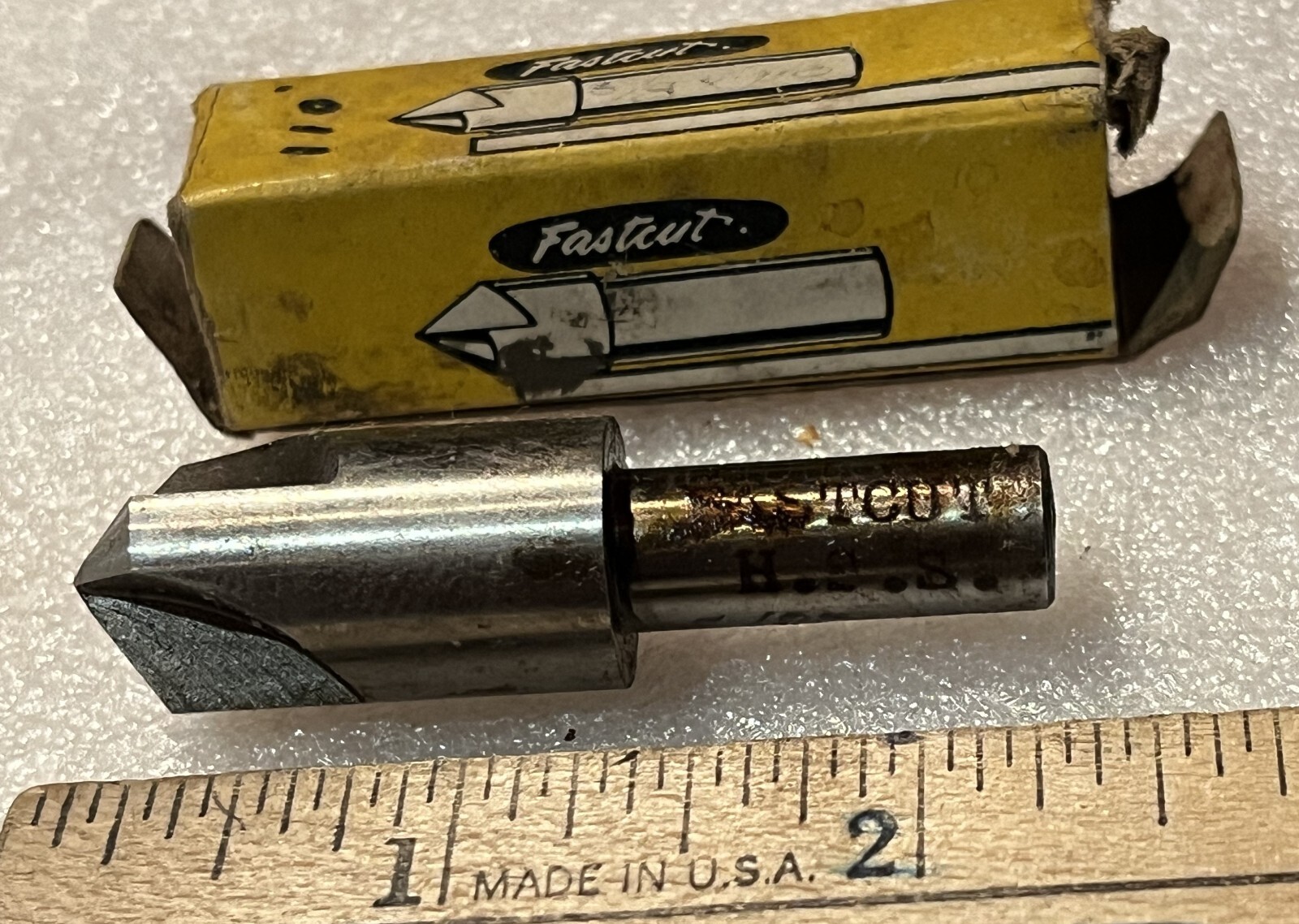 5/8" X 110° HSS Center Reamer Countersink, 3/8" Shank, Fastcut, New, USA