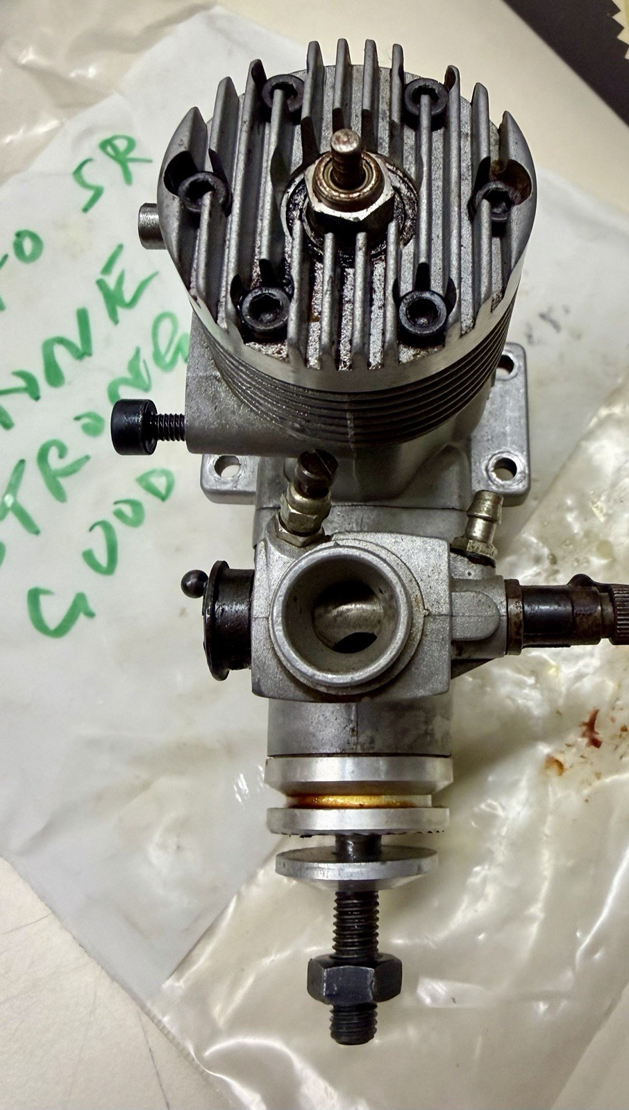 OS MAX 40F SR RC Engine with Box, Muffler & Instructions