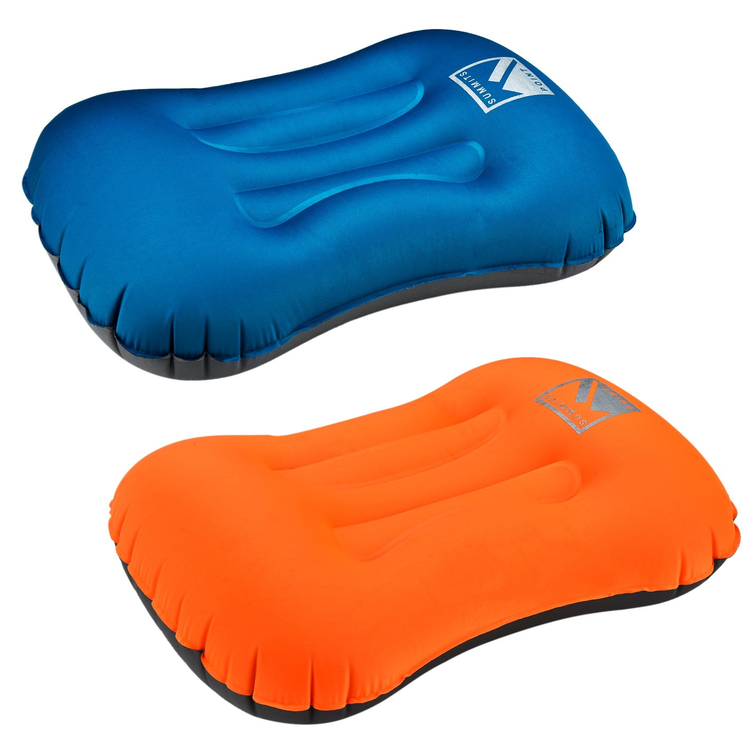 Air Pillow Inflatable Cushion Portable Head Rest Compact Travel Camping w/ Pouch