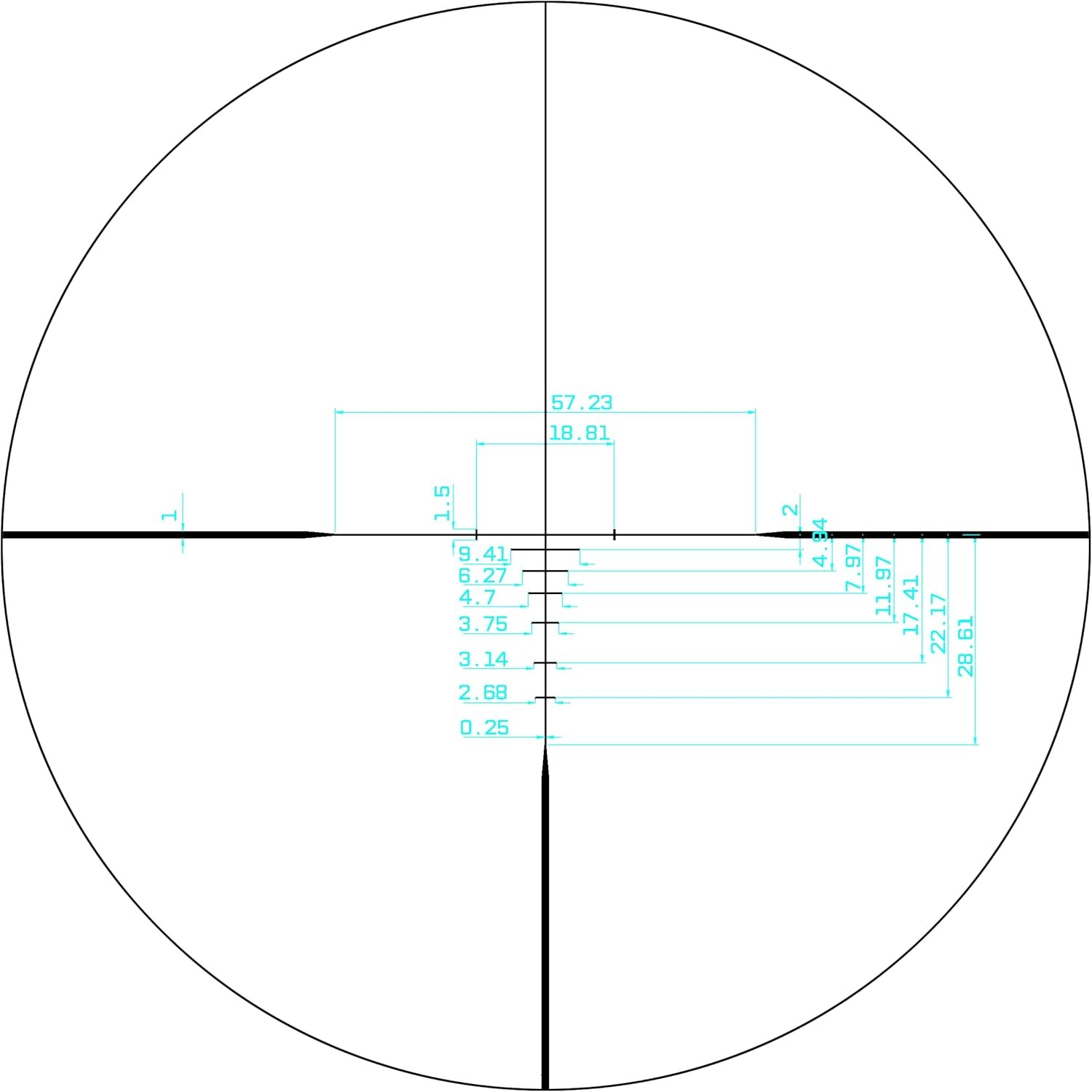 Monstrum Panzer 3-9x40 Rifle Scope with Offset Scope Mount