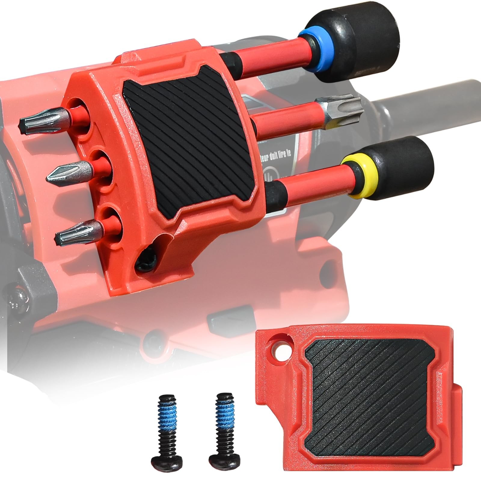 Magnetic Bit Holder for Milwaukee M12 GEN3 Impact Driver, Tool 1 PACK, Red