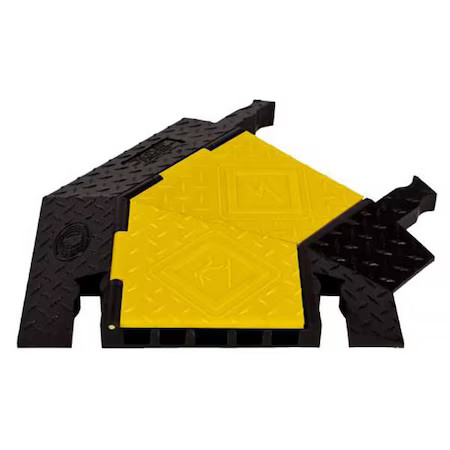 Yellow Jacket Yj5tr-125-Y/B Cable Protector 45 Deg Right Turn, 1-7/8 In H, 2 Ft