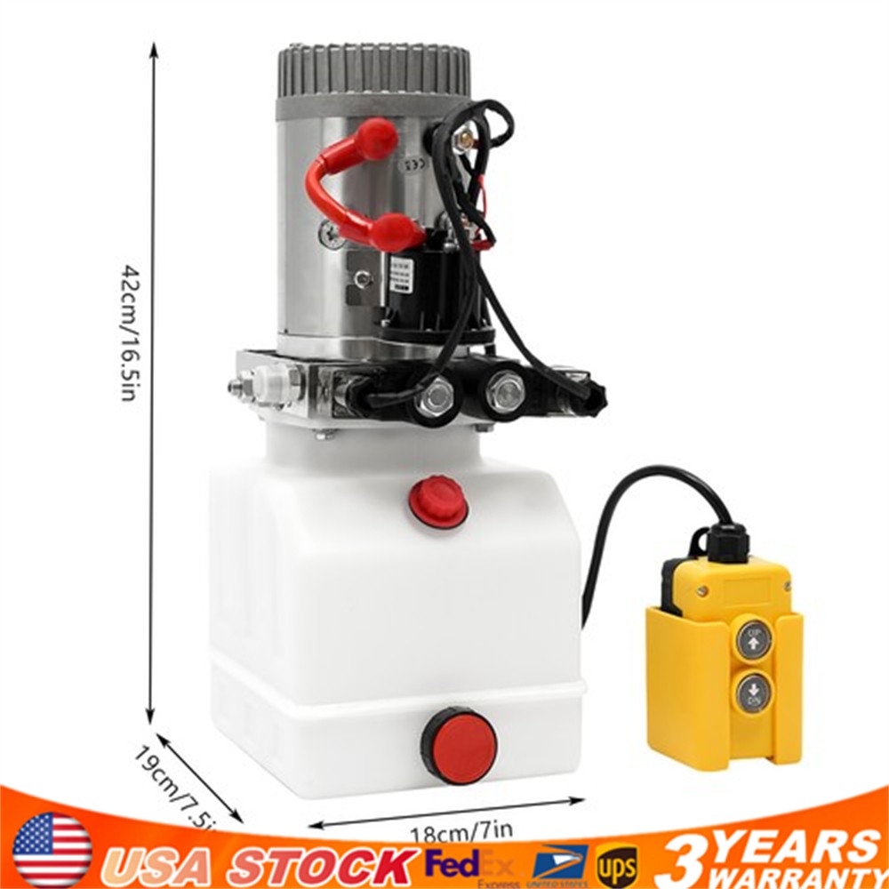 4.23 Quart Double Acting Hydraulic Pump Electric Hydraulic Pump for Dump Trailer
