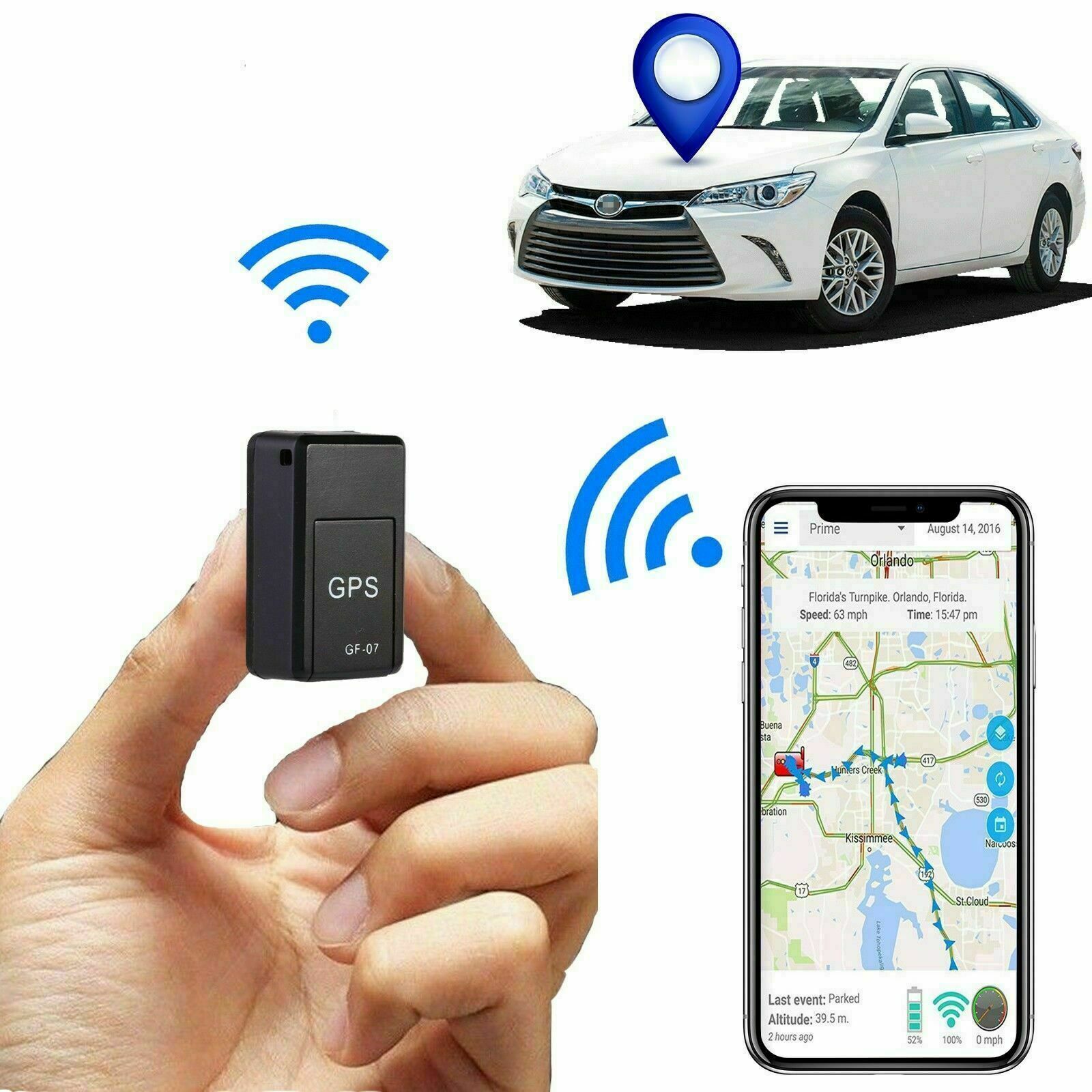 Magnetic GPS Mini Tracker Real-time Car Vehicle Wireless Tracking Locator GF07