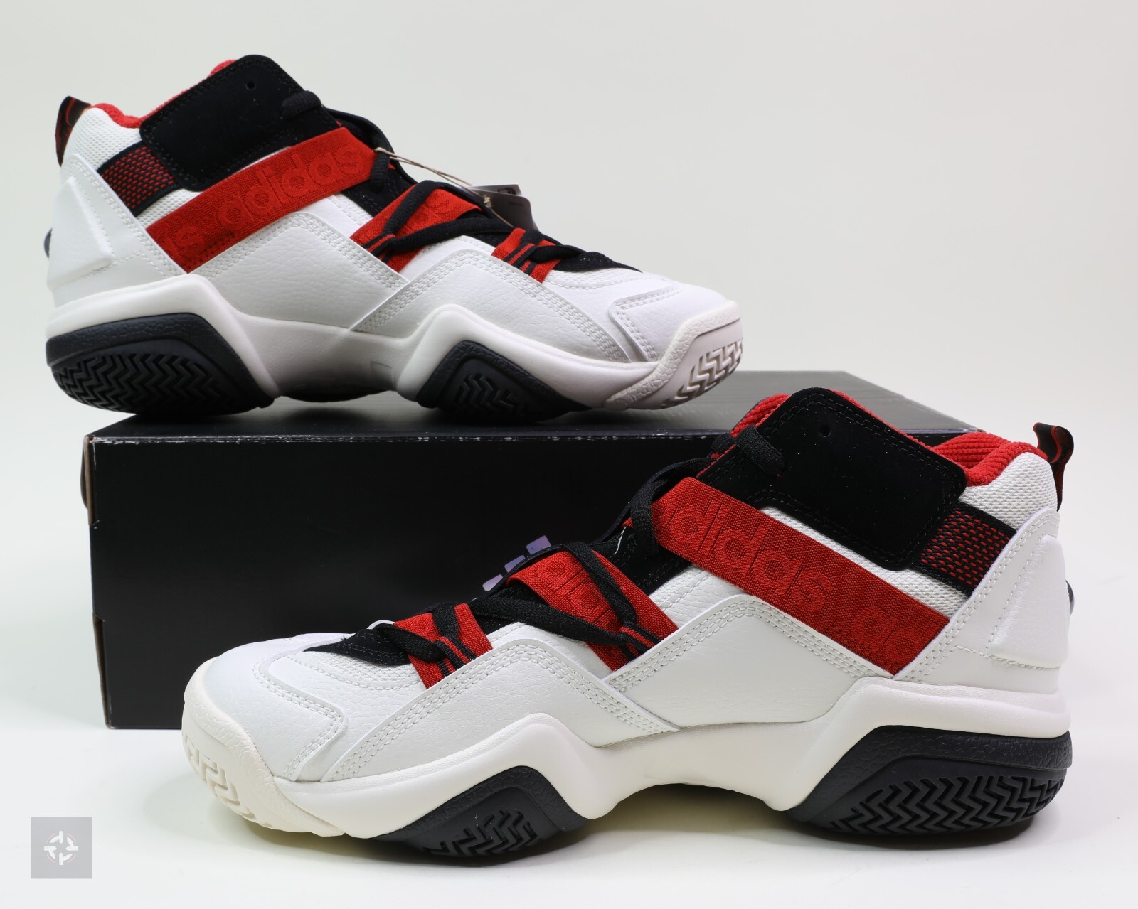 Adidas Top Ten 2000 White Red Black Basketball Shoes Men's Size 8.5-13 (FZ6224)