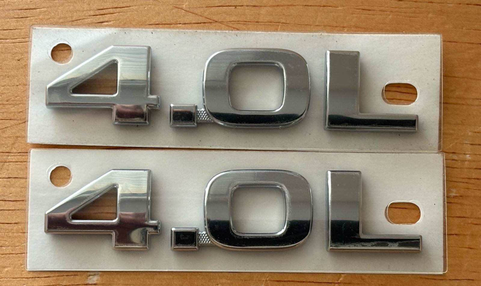 4.0L Liftgate Tailgate Hatch Badge Emblem Nameplate 2-PACK