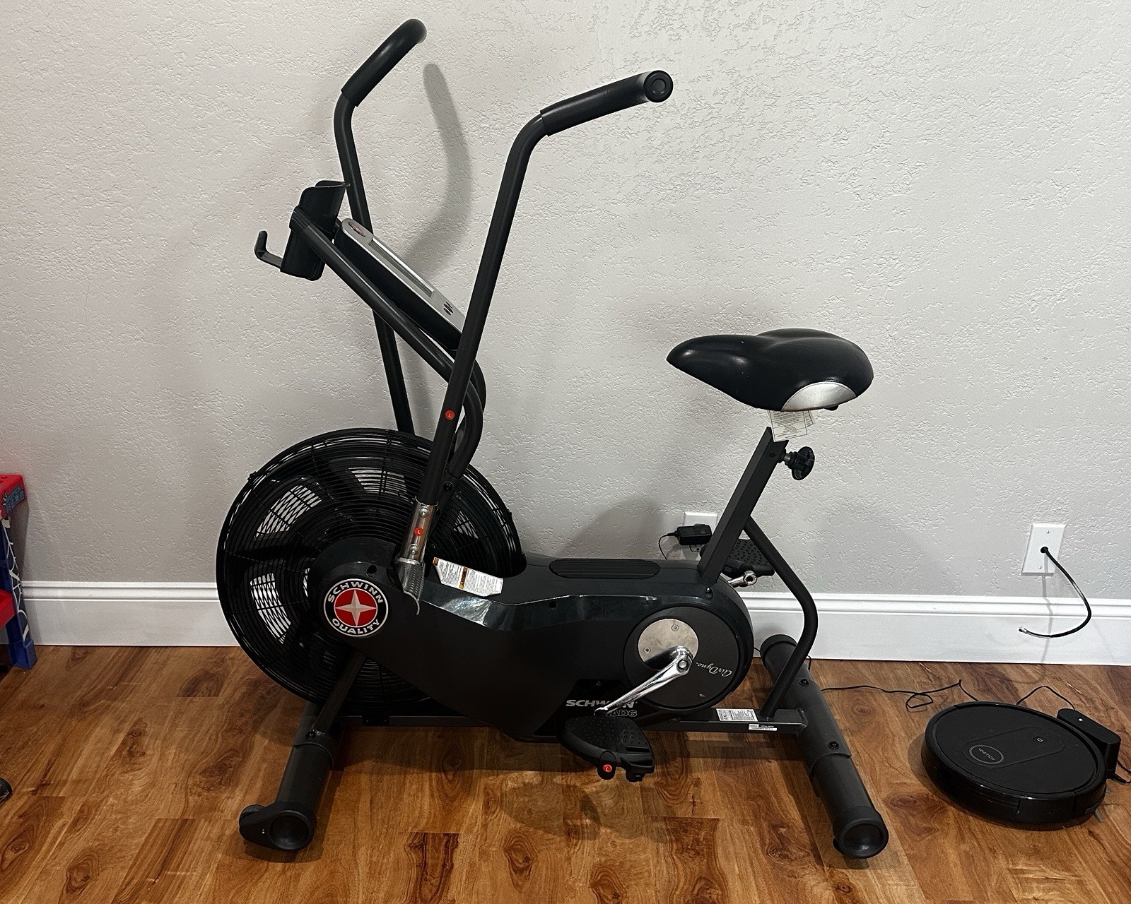 Schwinn Airdyne AD6 Upright Exercise Cycle - Black