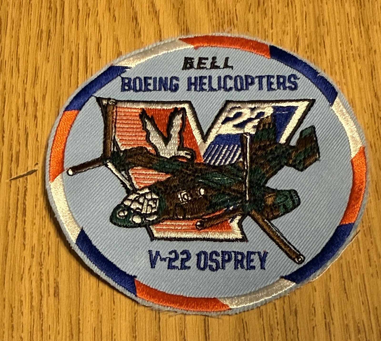 Bell Boeing Helicopter V22 Tilt Rotor Aircraft Patch Osprey Manufacturing Team