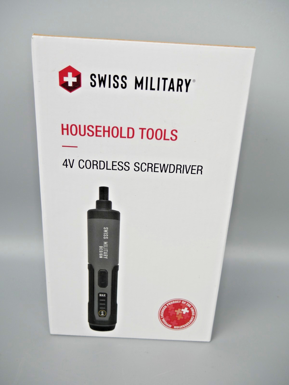 Swiss Military 4v Cordless Screwdriver & 24 Piece 25mm Bit System NEW SEALED