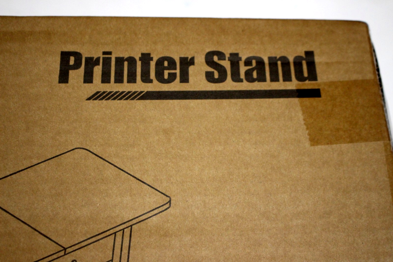 2-PACK PRINTER SCANNER STAND TABLE HPC001-2 GRAY YAOHUOO 22" X 15"