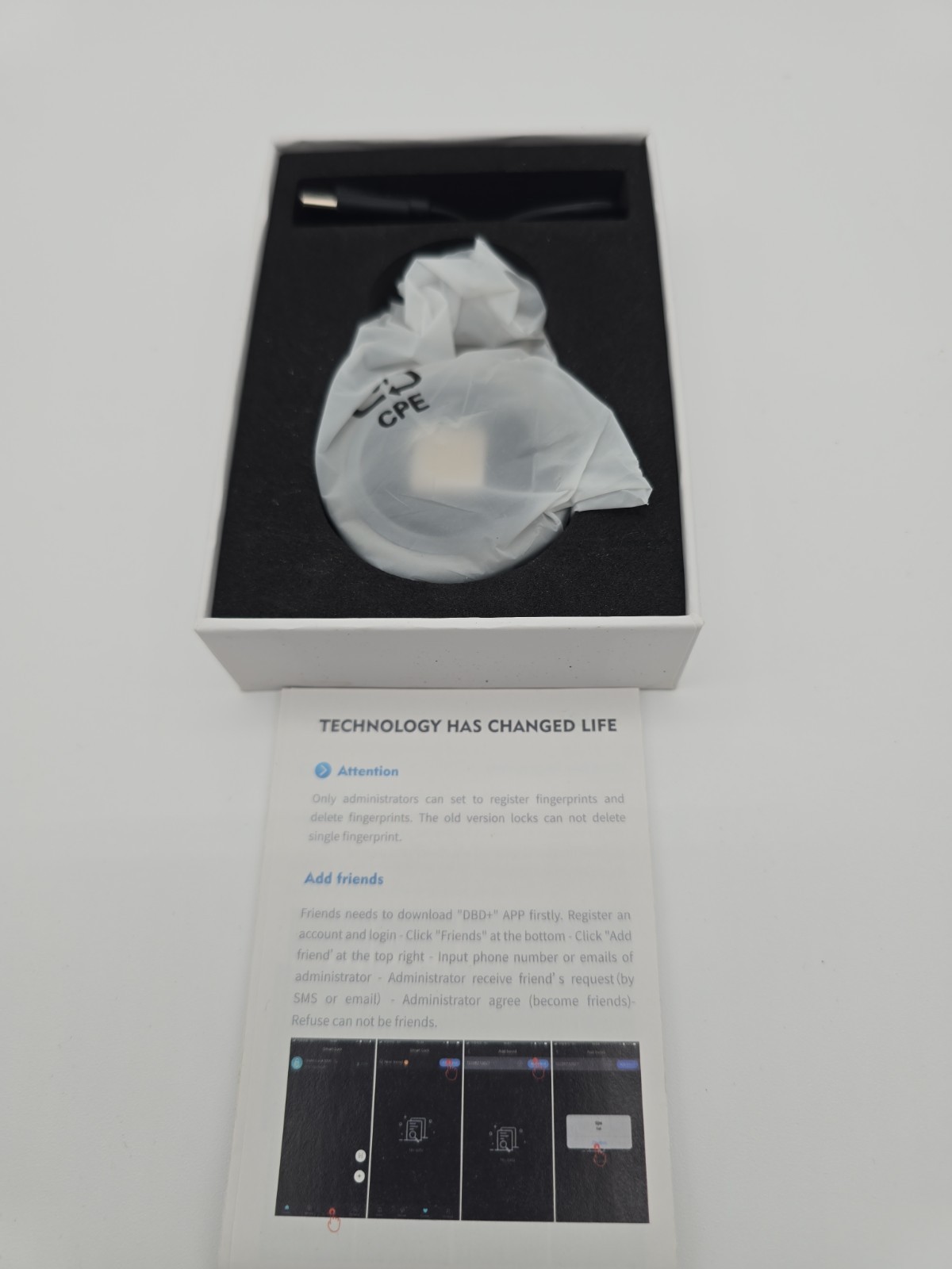 FINGERPRINT PADLOCK - FB50 - Megafeis BOFEI - UNUSED