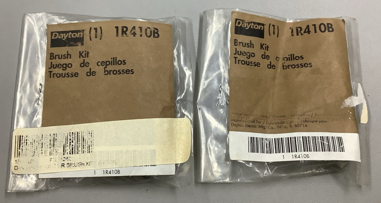 Lot of 12 Dayton 1R410B Carbon Motor Brush Kits for 115VAC/DC Motors (B642)