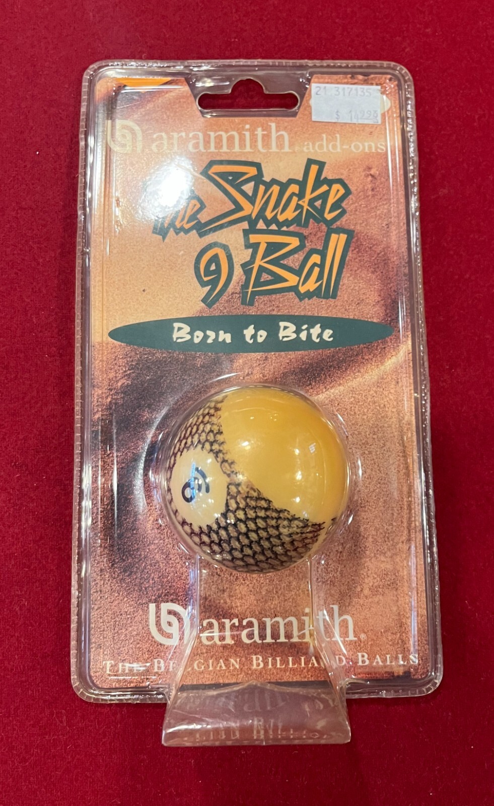 The Snake 9 Ball Born To Bite / Aramith / The Belgian Billard Ball