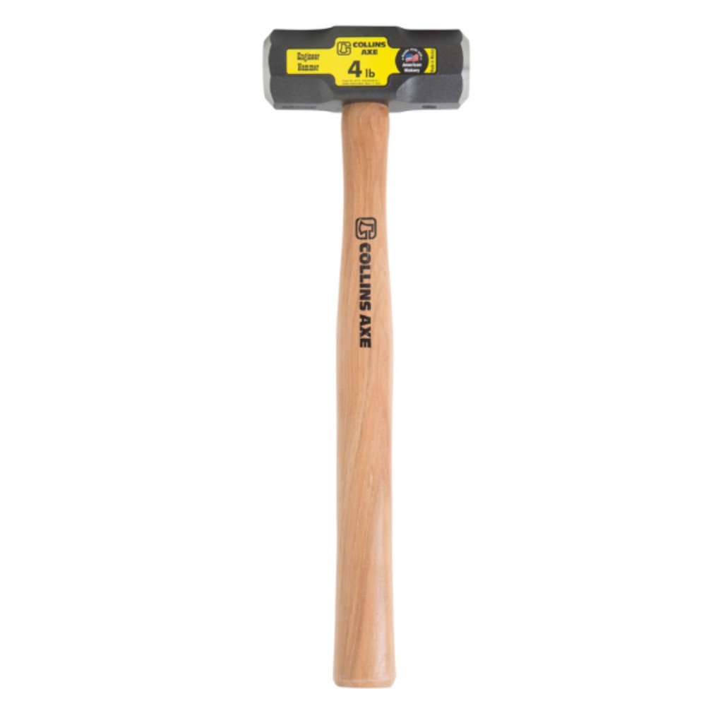 Collins MD-4H/C/32443 16 in. Hickory Handle Steel Engineer Hammer 4 lbs.
