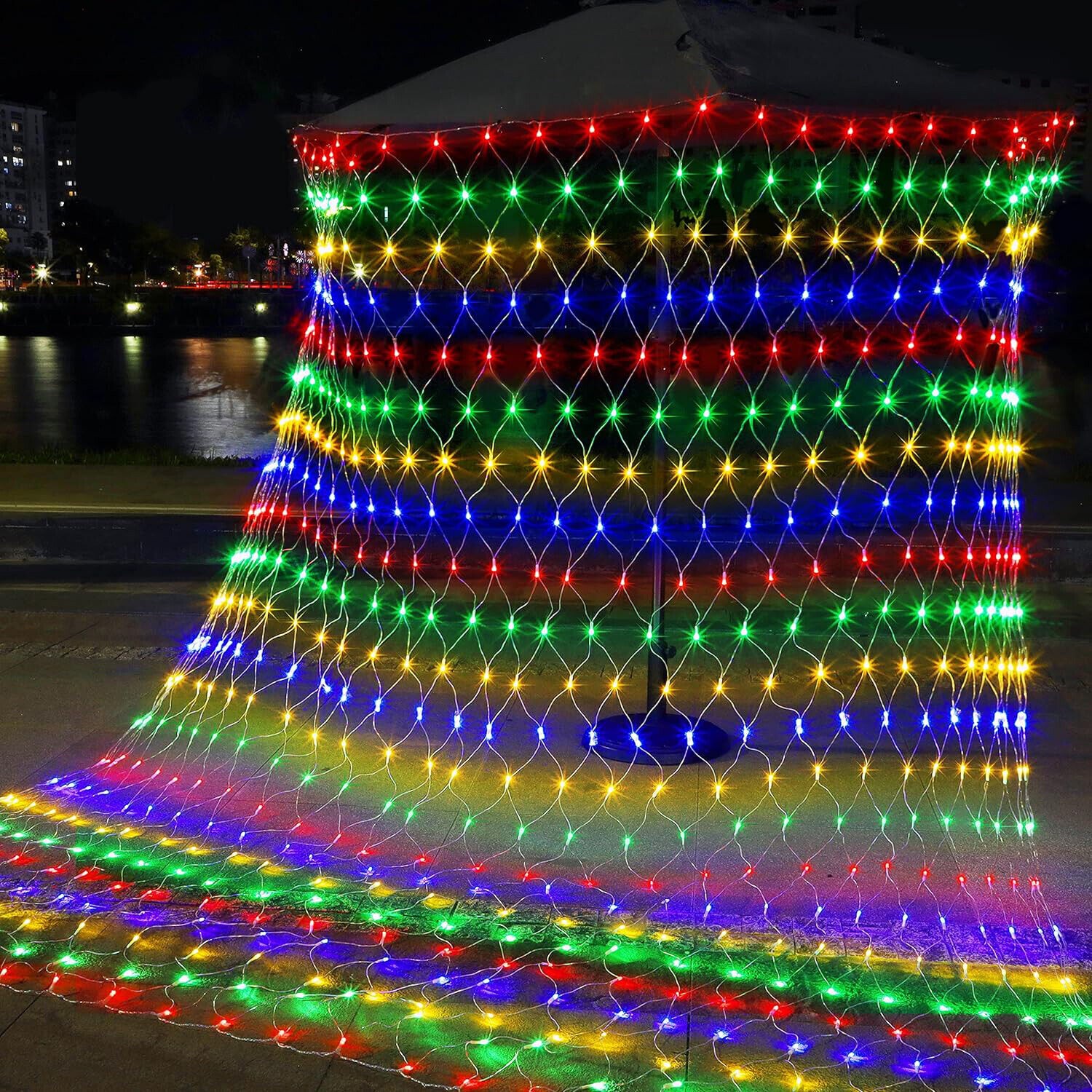 800 LED Fairy Net Mesh Curtain Light  Waterproof Outdoor Home Party Garden Decor