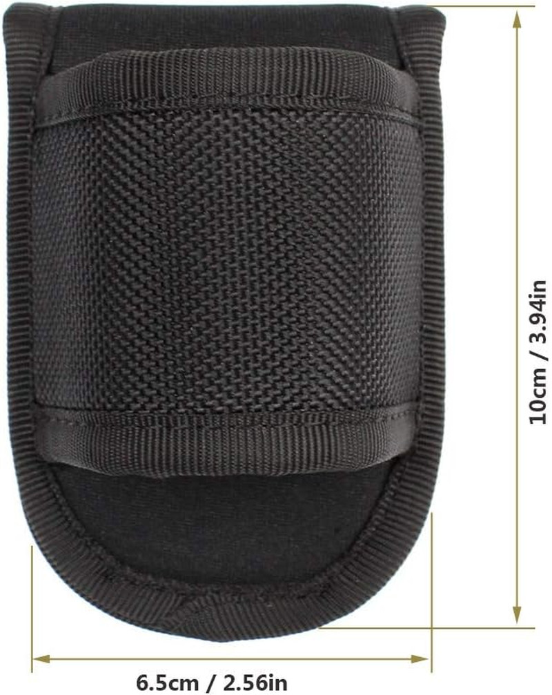 Open Top Compact Light Pouch for Duty Belt, D Cell Compact Flashlight Holder