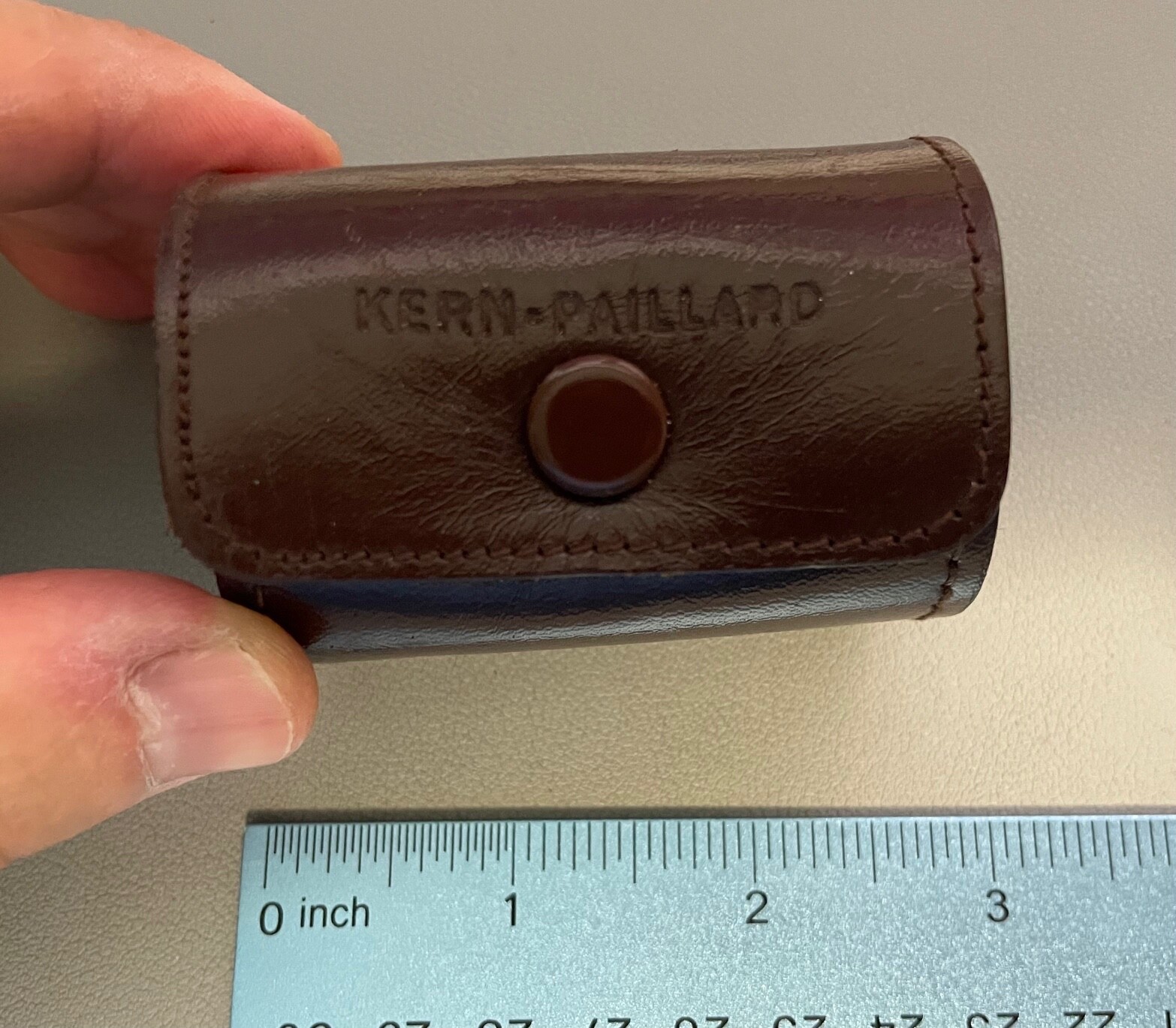 Original Kern Paillard Bolex Leather LENS CASE  for 25mm Switar Lens