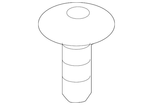 Genuine BMW Condenser Screw 17-11-7-536-972