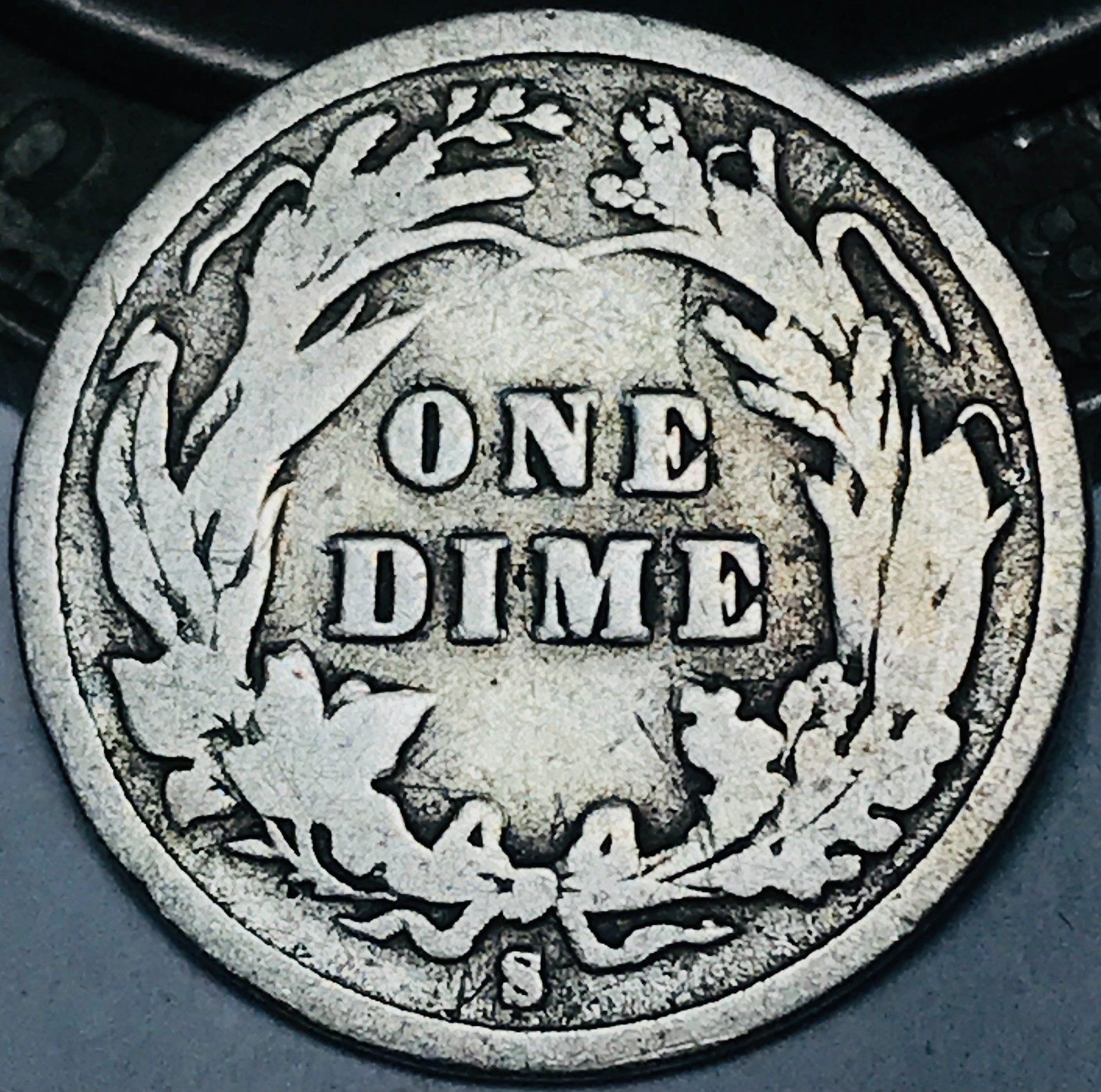 1895 S Barber Dime 10c Liberty Head Ungraded 90% Silver US Coin CC30379