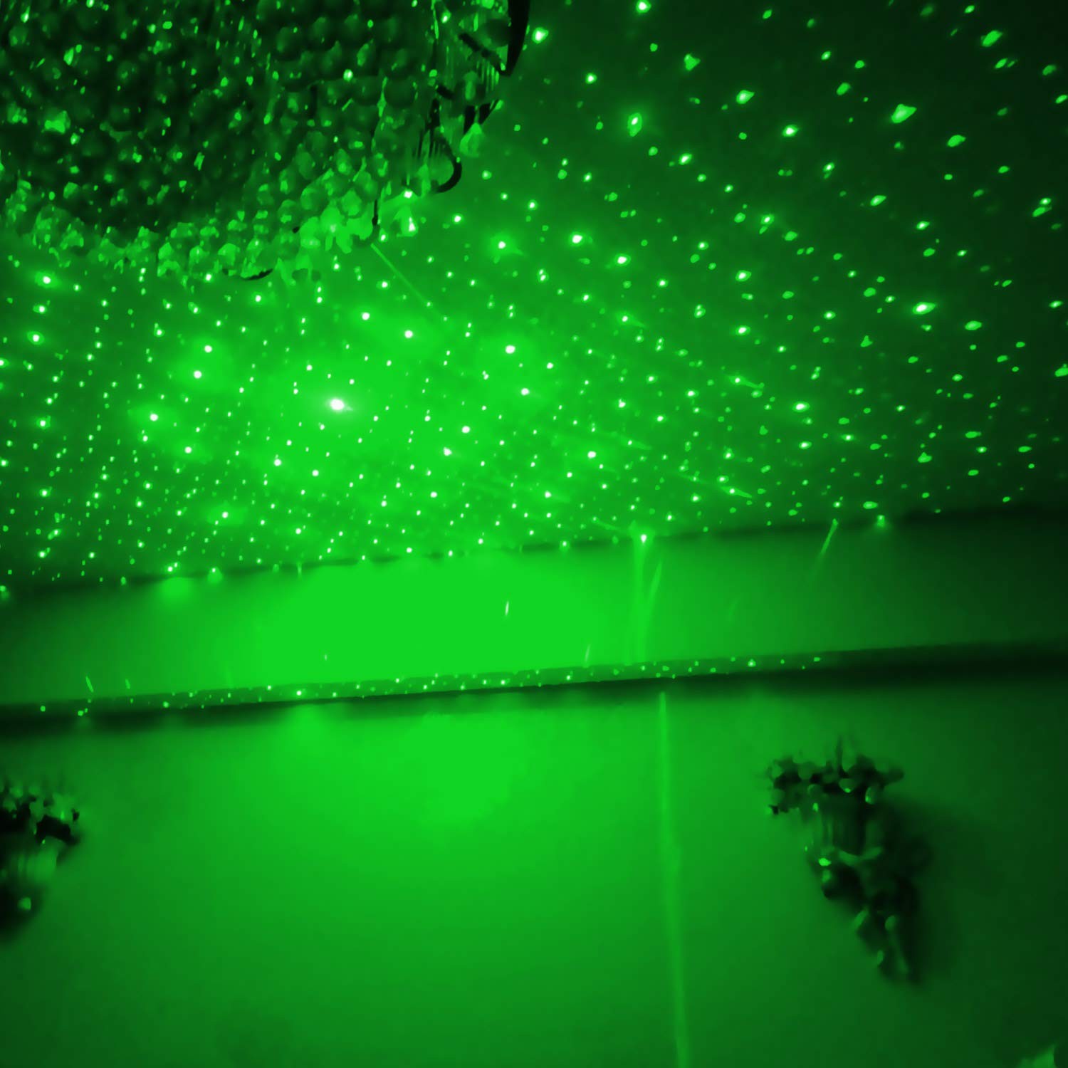 ROLEES Star Projector Night Light Adjustable Romantic Galaxy Mini, Green