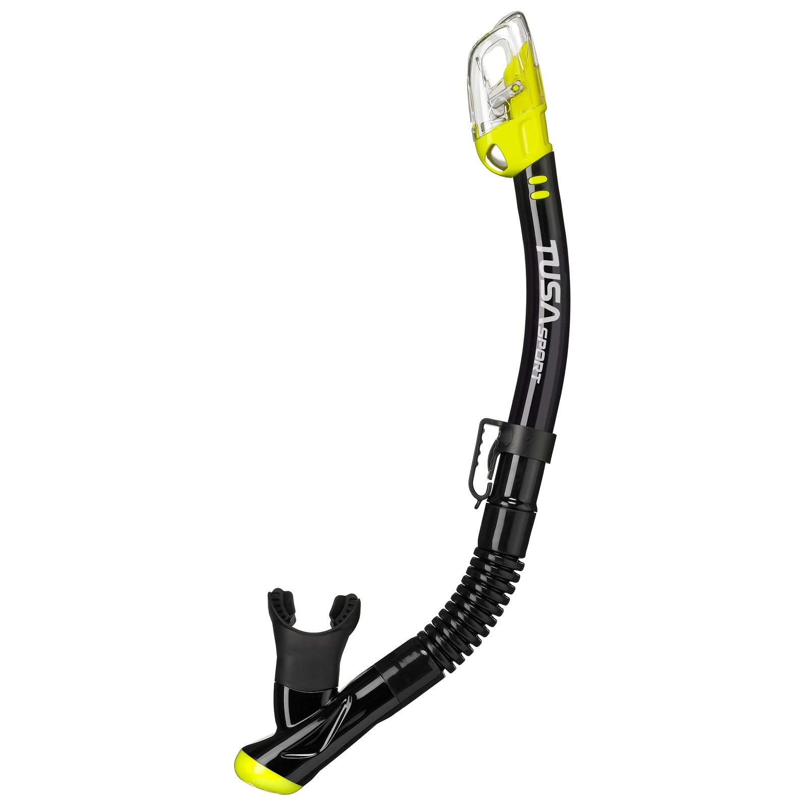 TUSA Dry Top Snorkel Black/Flash Yellow