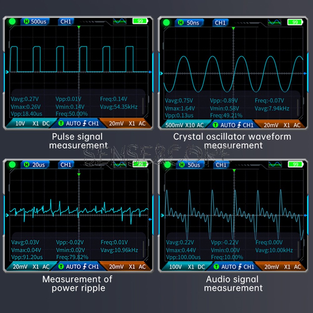 FNIRSI 2C23T 3-in-1 Digital Oscilloscope Multimeter Function Signal Generator US