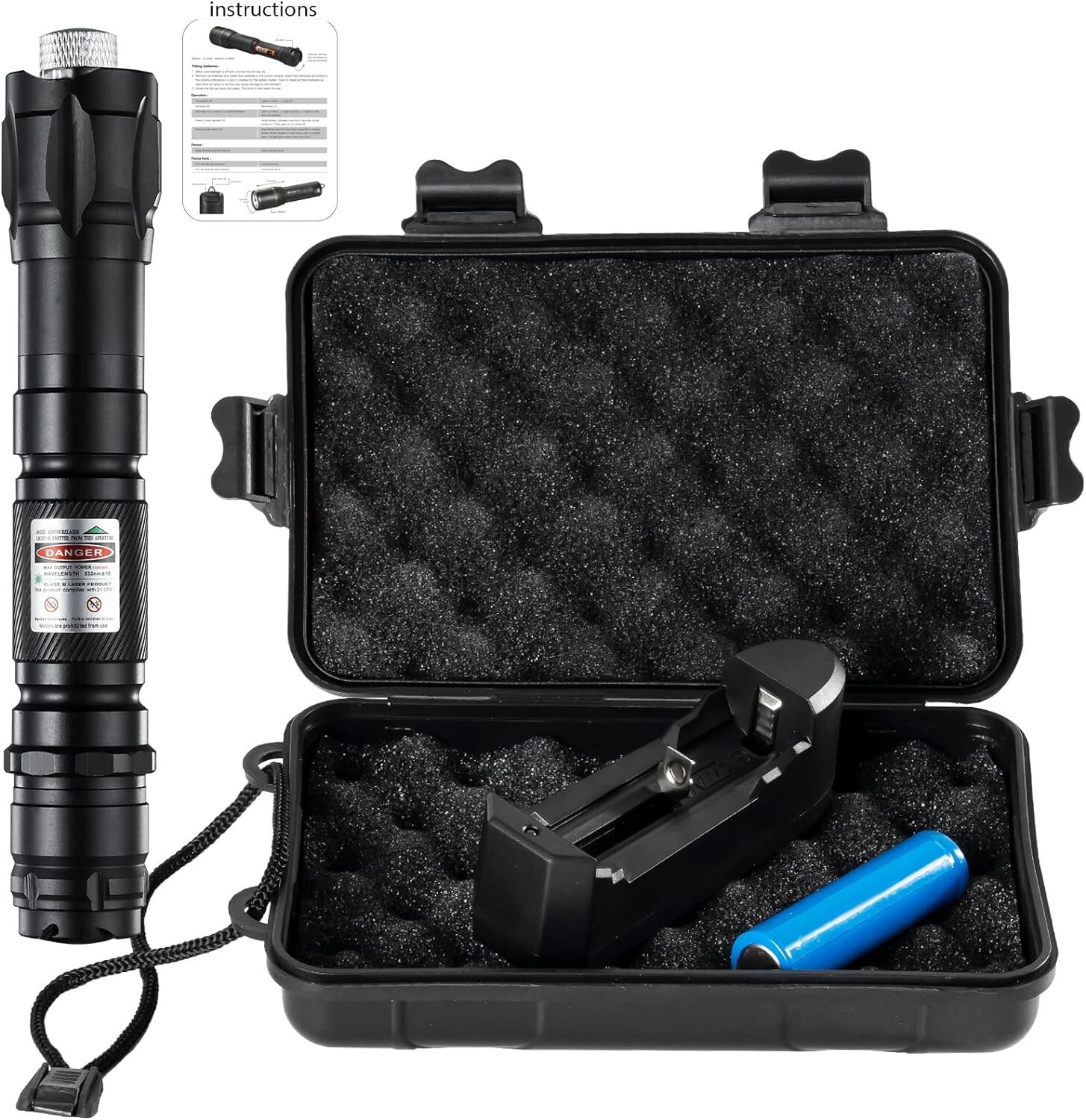 4000 High Lumens Iaser P0lNTER with Aluminum Body for Camping Outdoor Activities