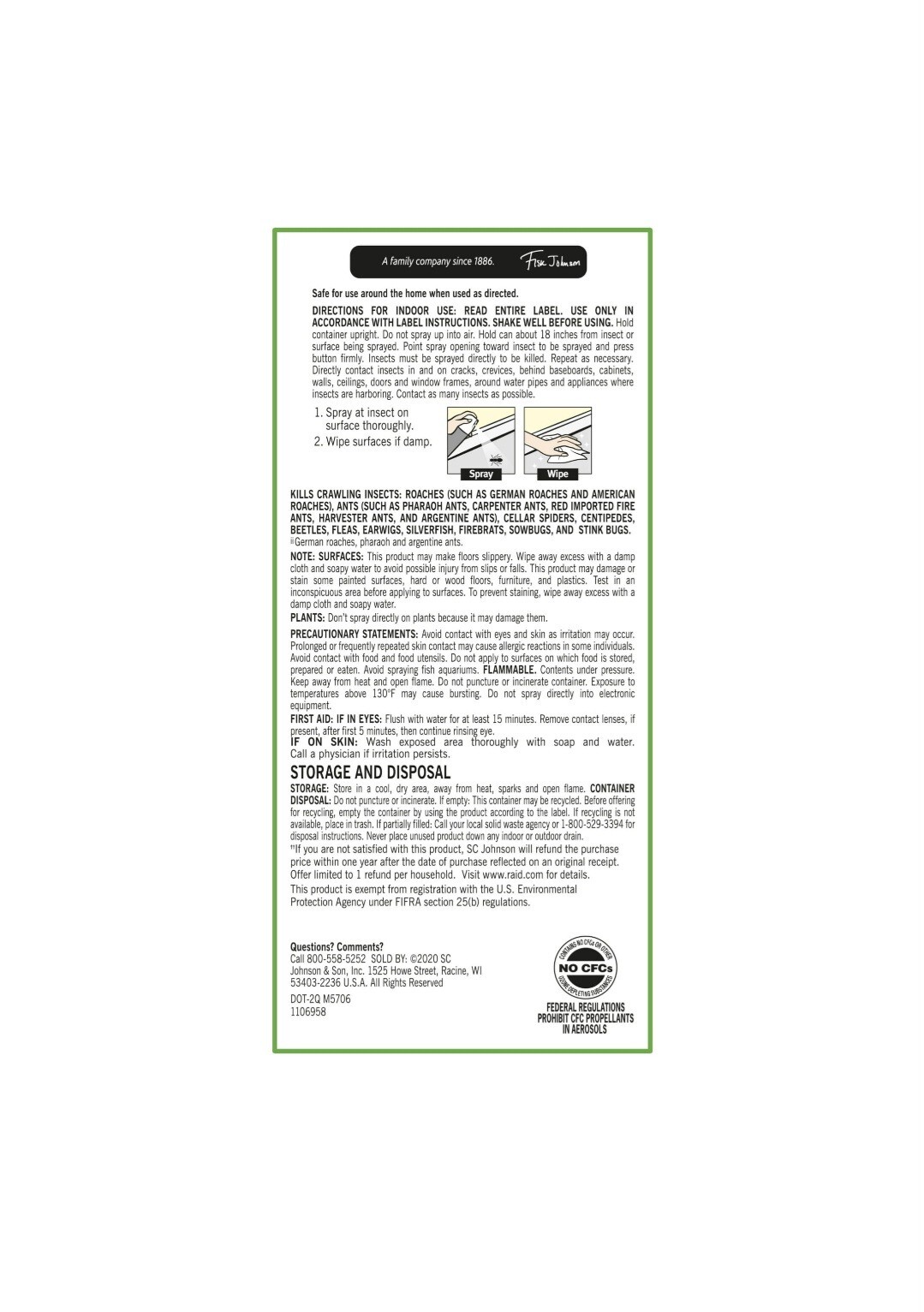 Raid Essentials Ant, Spider & Roach Killer 10 oz.