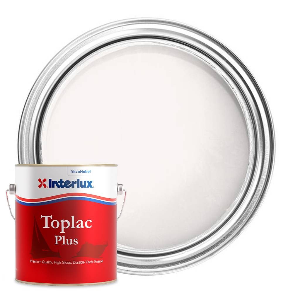 Interlux Toplac Plus Premium Gloss Topside Mediterranean White Qt (YLK184/1QTUS)