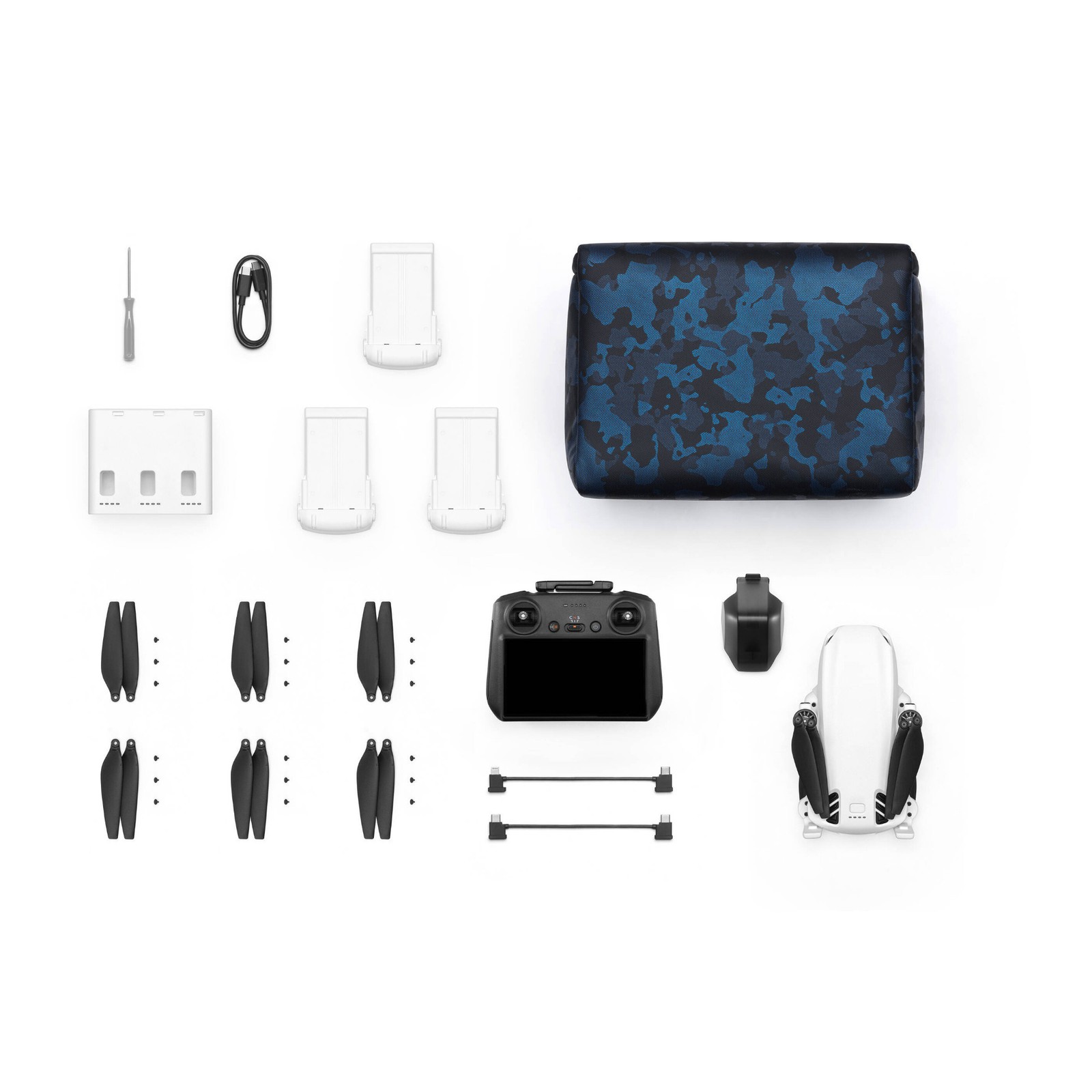 SKYROVER S1 Drone Fly More Combo with Smart Controller (White)
