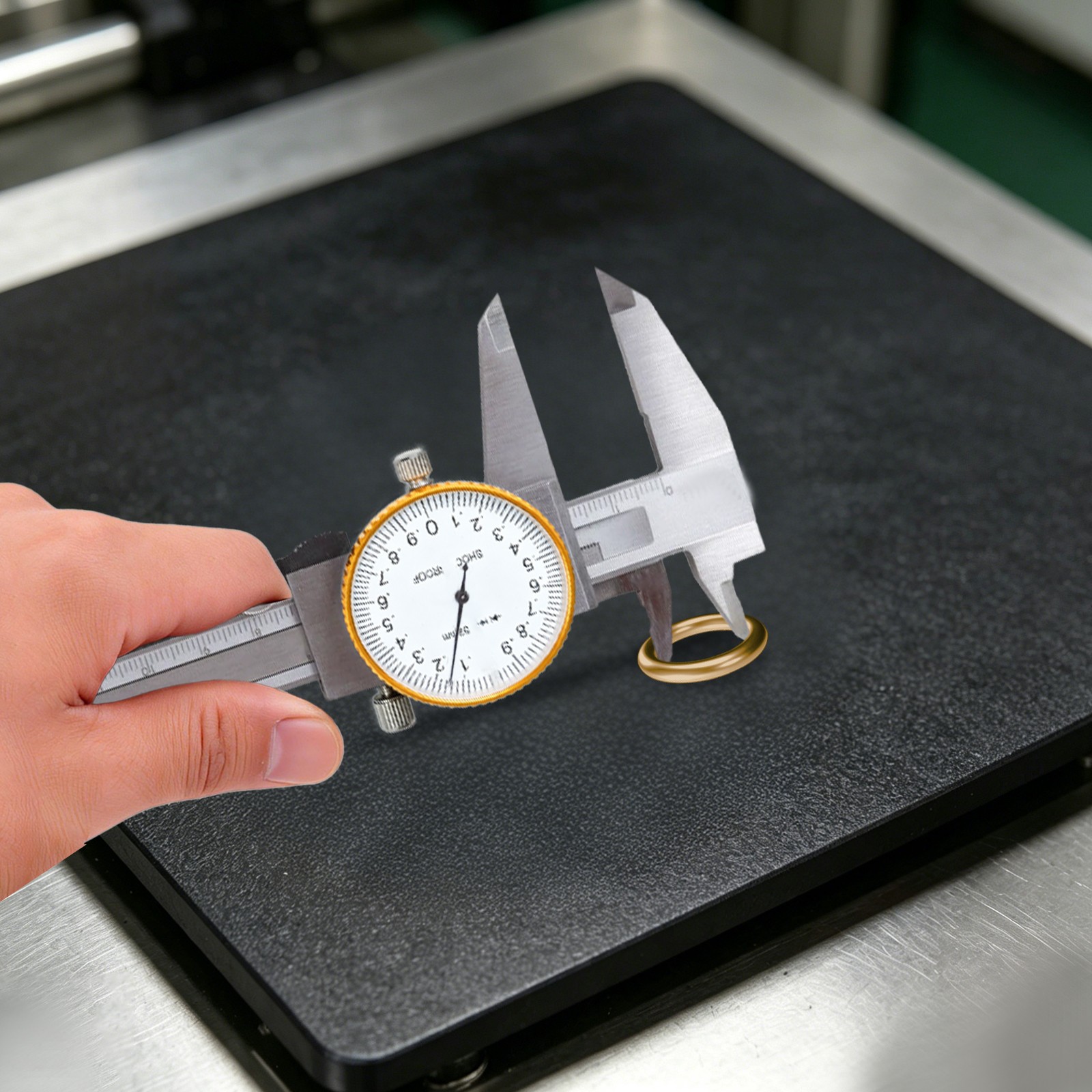 Stainless Steel Dial Caliper Precision Measuring Tool Measuring Caliper 0-150mm