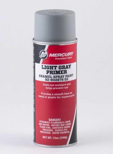 Mercury Quicksilver Light Grey Primer Enamel Spray Paint Can OEM PN  92-80287852