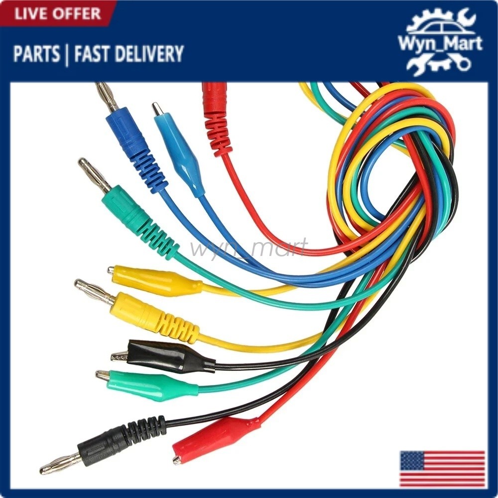 22Pcs Automotive Back Probe Kit Multimeter Test Leads Alligator Clips Wire Tool#