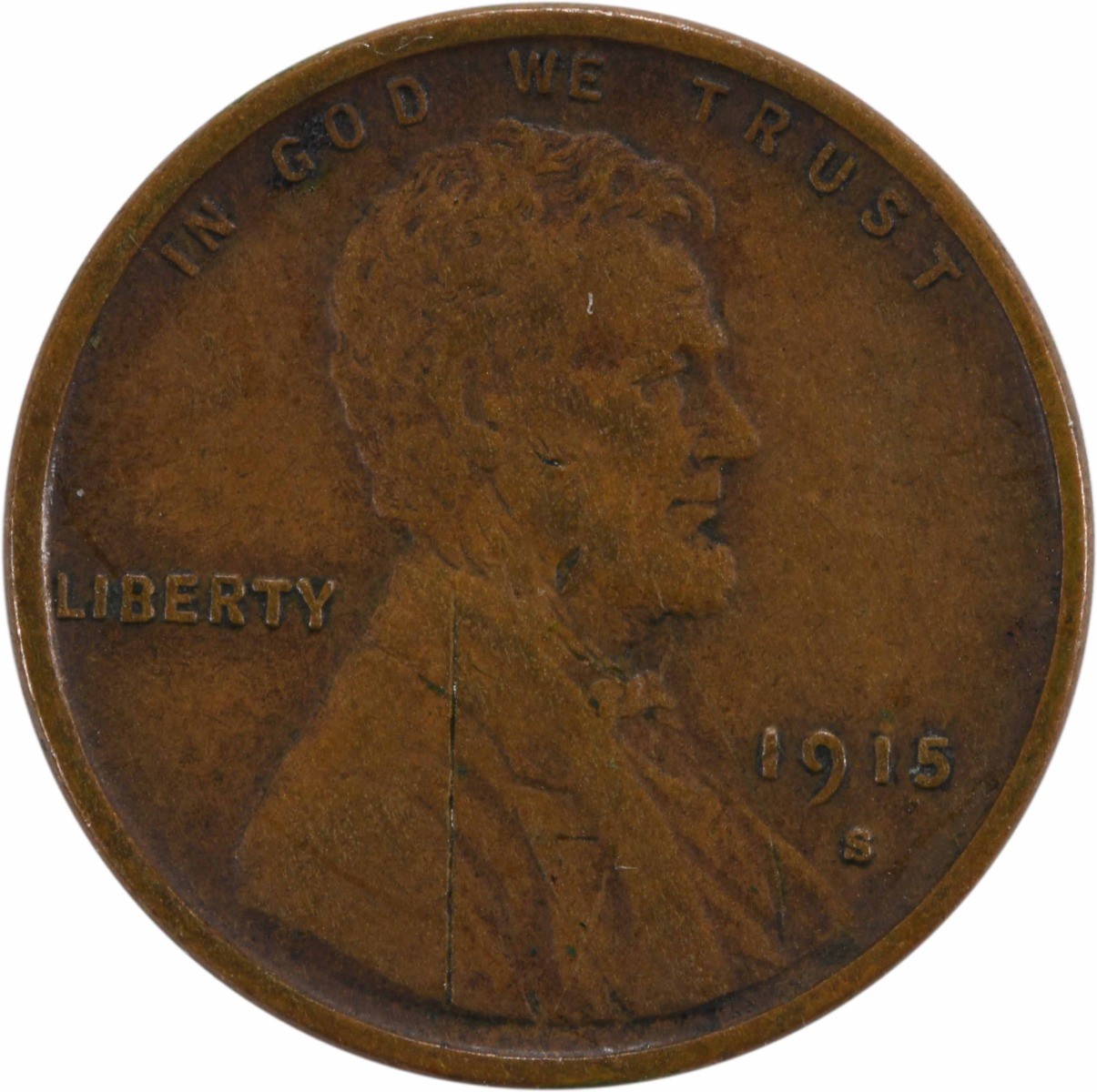 1915-S Lincoln Cent Choice EF Uncertified #235