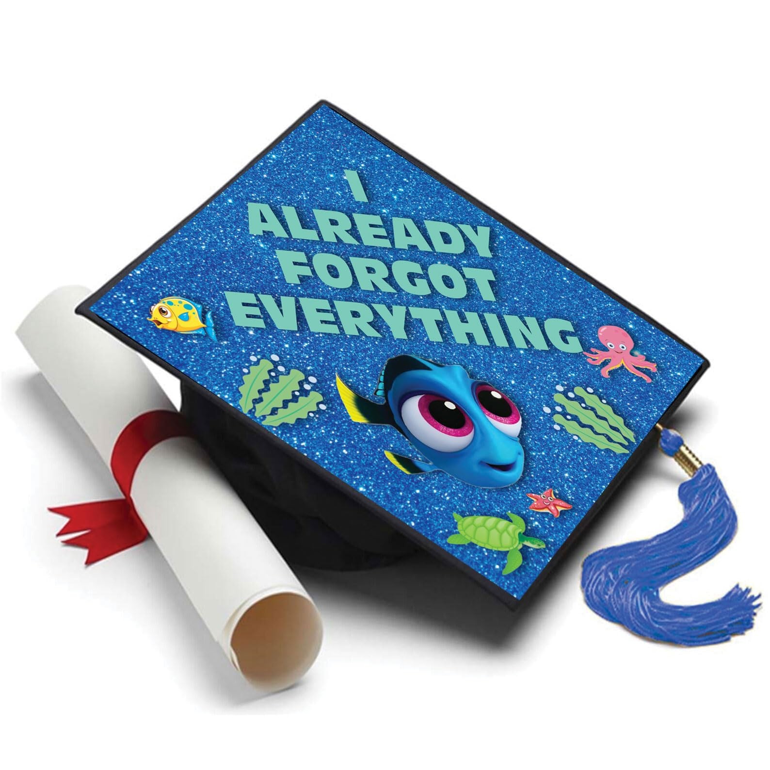 Graduation Cap Topper Already Forgot Everything Funny Decor Gift Decoration