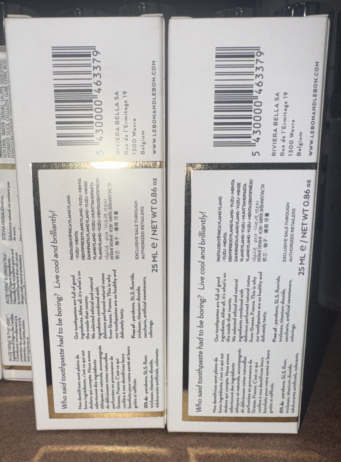 2 PACK LEBON Toothpaste Rhythm Is LOVe 25/ML