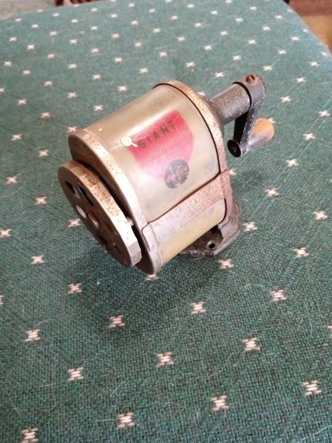 Vintage Apsco Giant Pencil Sharpener USA Rare Clear Design Decent Usable Unique