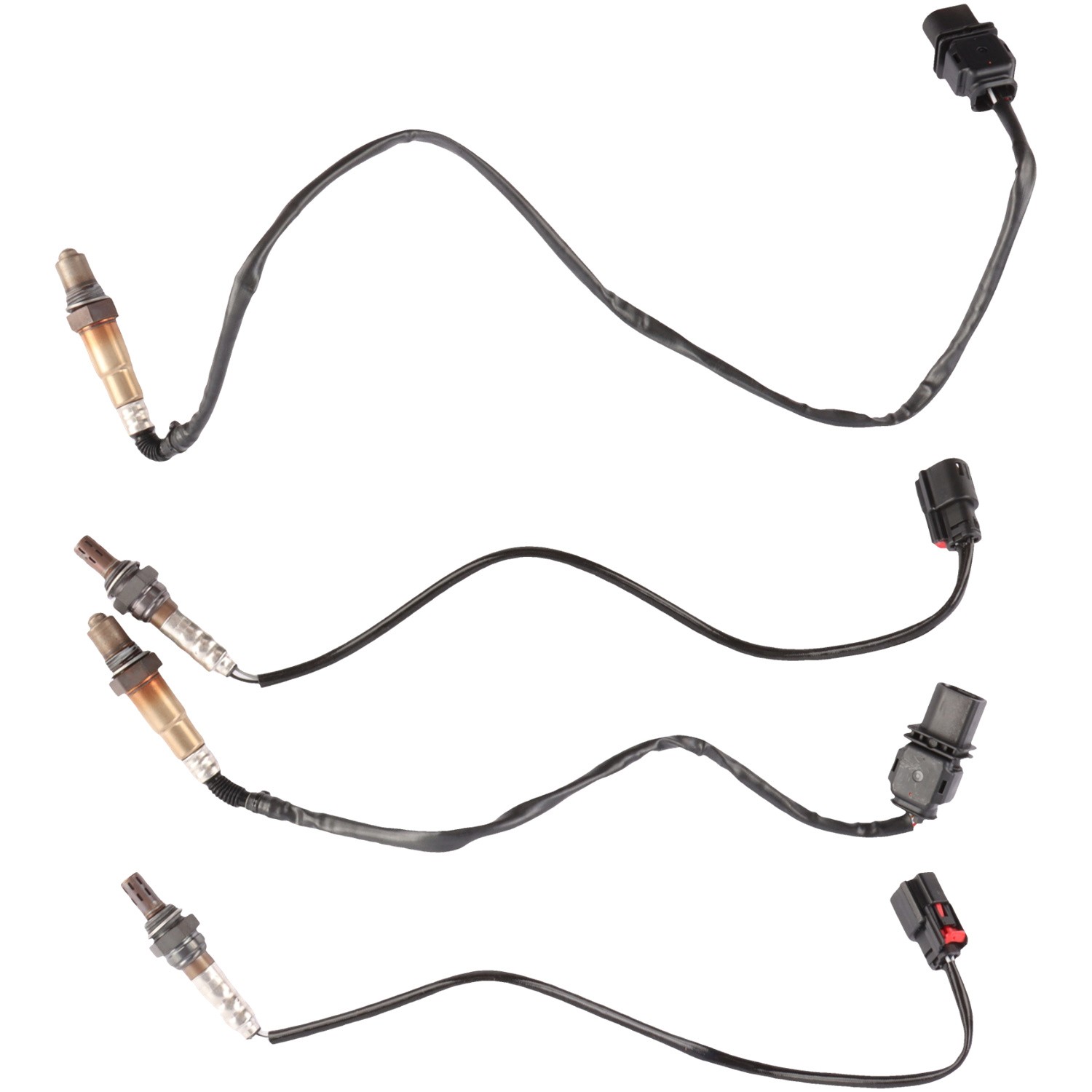 4pc Oxygen Sensor Up+Downstream for Ford F-150 3.5L V6 Turbo 2011 2012 2013 2014