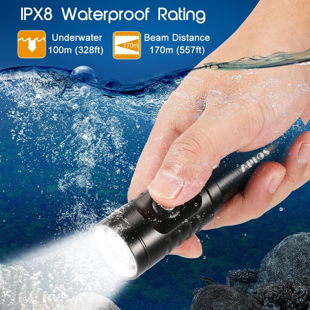APLOS AP01 1050 Lumen Diving Flashlight/Multiple Applications